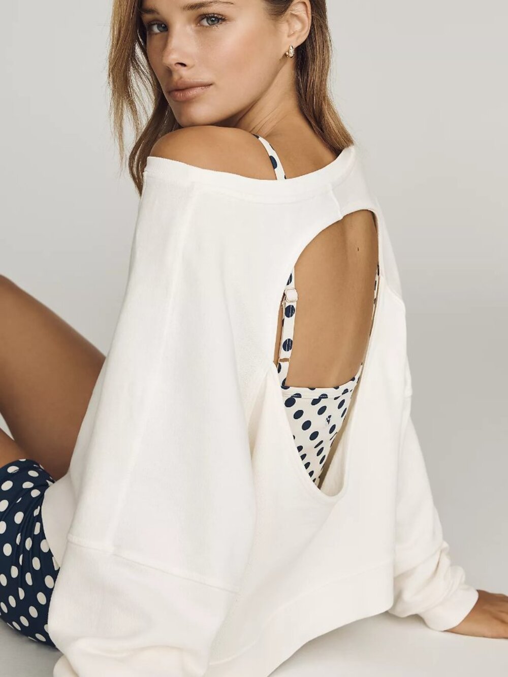 Daily Practice Open-Back Pullover - Anthropologie